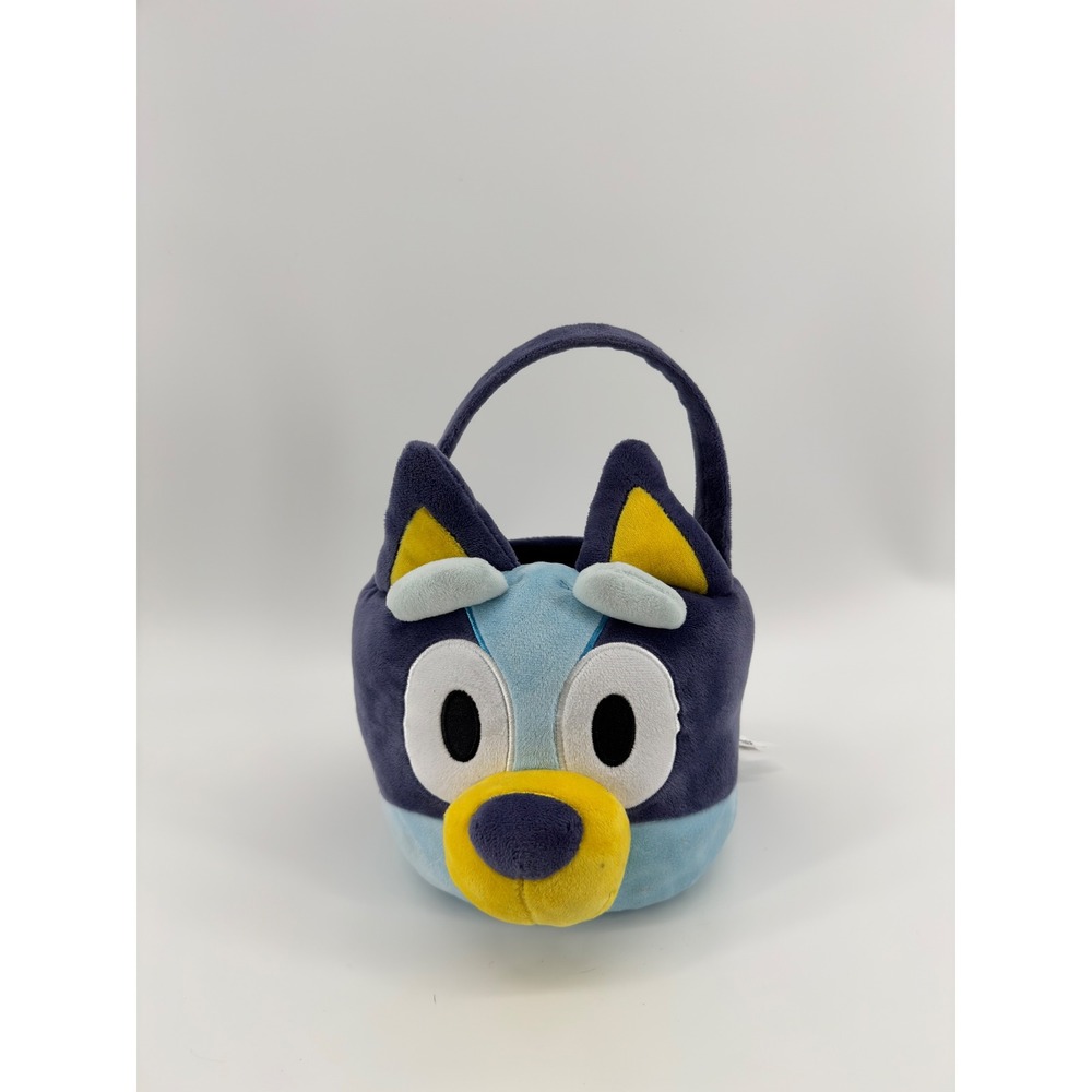 Bluey Plush Character Basket Trick or Treat Halloween Easter Bucket Blue Toy Bag